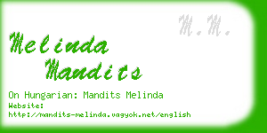 melinda mandits business card